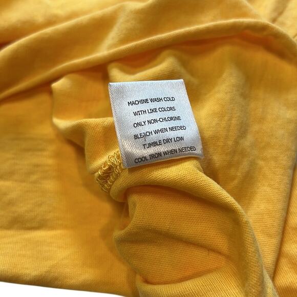 Rebellious One Mustard Yellow Boatneck Tee w/ Tie Front & Button Accents, NWT! - Picture 7 of 7